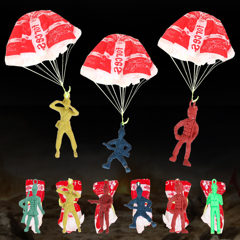 10pcs Plastic Ejecting Parachu - Kids Outdoor Games For Party recension och pris