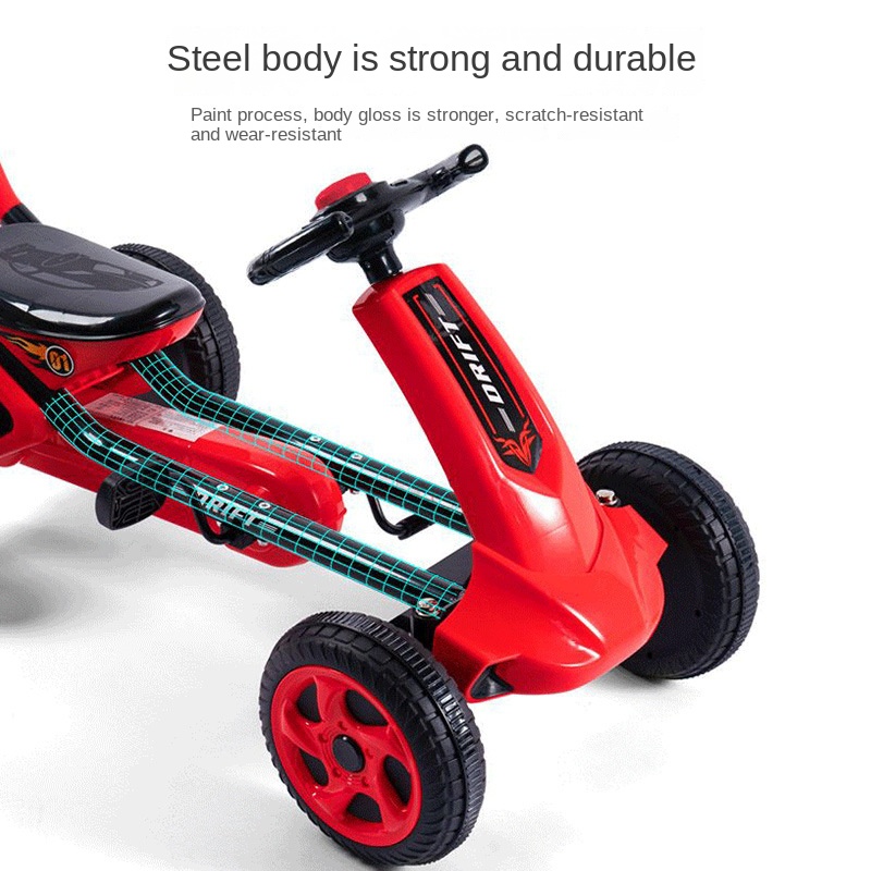 LazyChild Foldable Go Kart 4 W - Go Kart Pedal Kids recension och pris