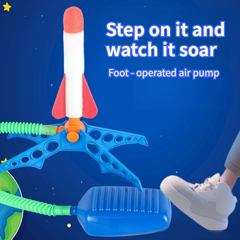 Kids Outdoor Rocket Foot Pump  - Kids Outdoor Jumping Toys recension och pris