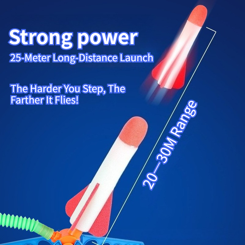 Kids Outdoor Rocket Foot Pump  - Kids Outdoor Jumping Toys recension och pris