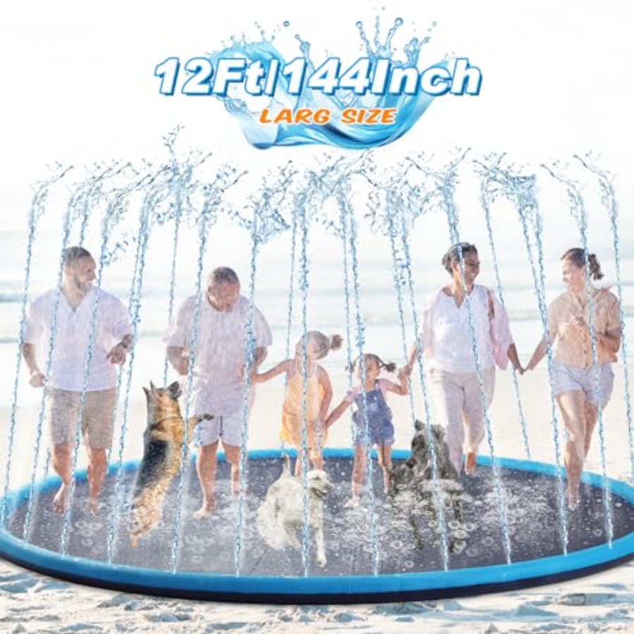 Lewtemi 12 ft Extra Large Non  - Sprinkler Splash Pad recension och pris