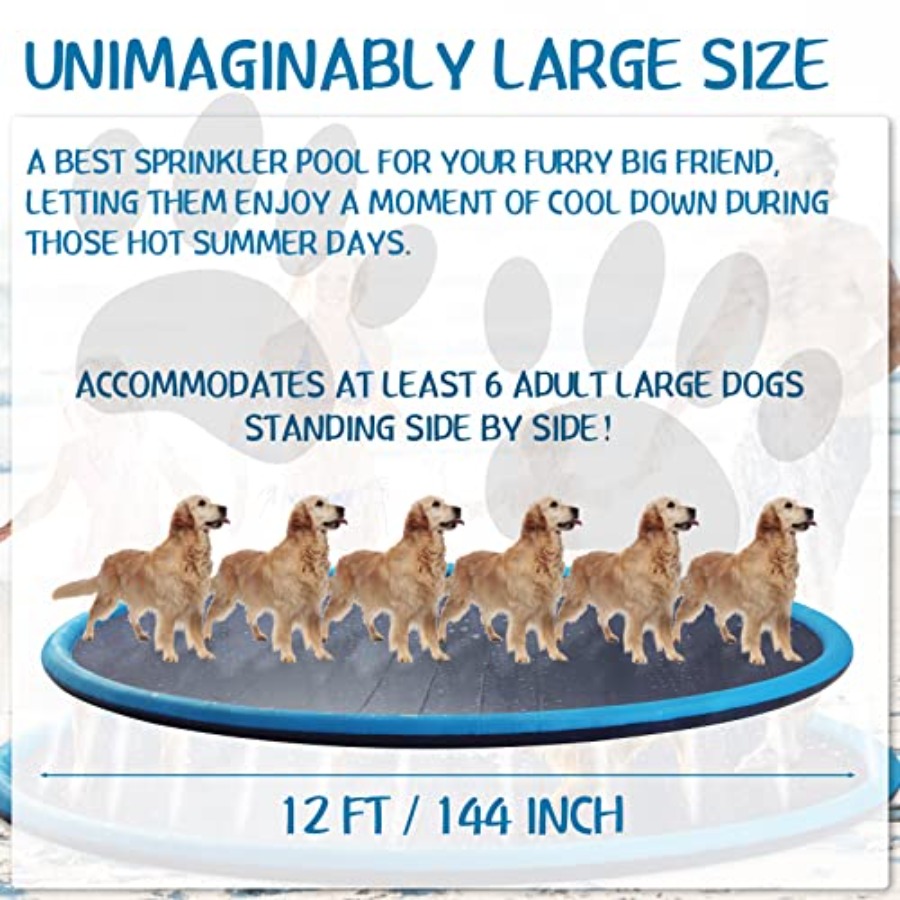 Lewtemi 12 ft Extra Large Non  - Sprinkler Splash Pad recension och pris