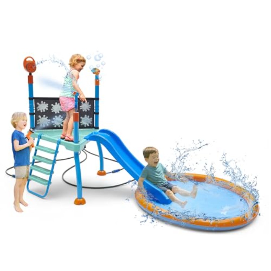 Outdoor Toddler Water Toys Spr - Sprinkler Splash Pad recension och pris