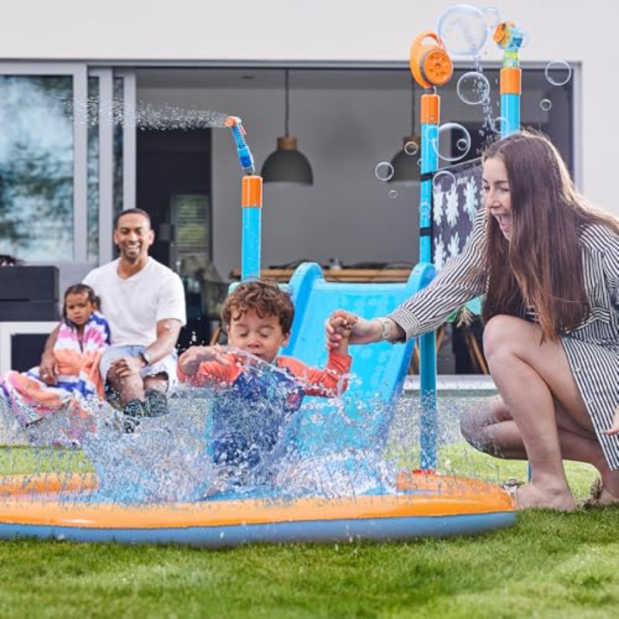 Outdoor Toddler Water Toys Spr - Sprinkler Splash Pad recension och pris