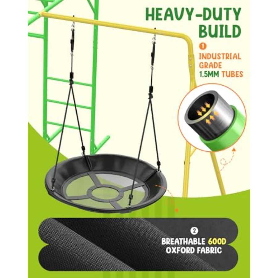 Monkey Bars Set for Backyard w - Kids Outdoor Monkey Bars recension och pris